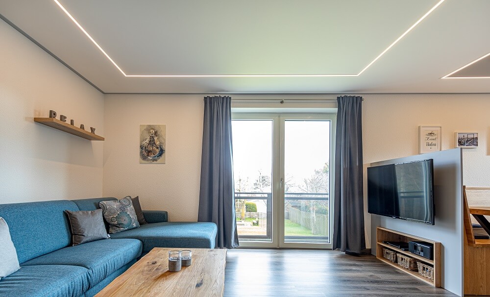Plameco spanplafonds: spanplafond + de juiste verlichting voor woonkamers, keukens, badkamers, etc.