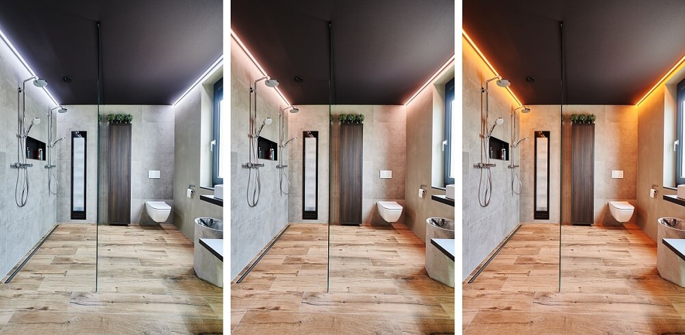 Plameco spanplafonds: spanplafond + de juiste verlichting voor woonkamers, keukens, badkamers, etc.
