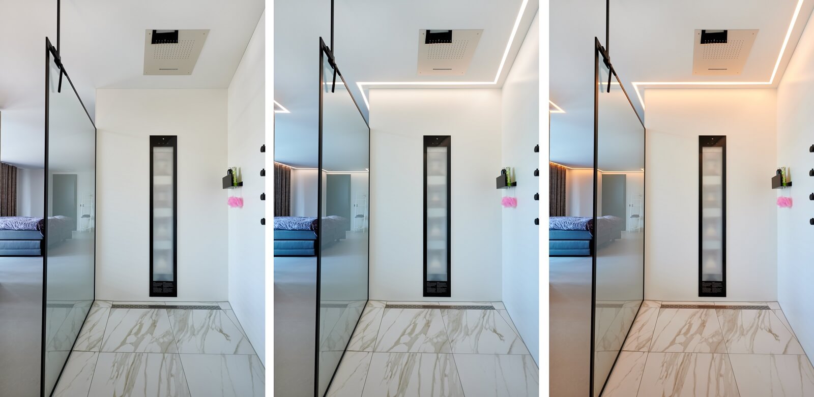 Plameco spanplafond: badkamerplafond met biodynamisch licht (human centric lighting)